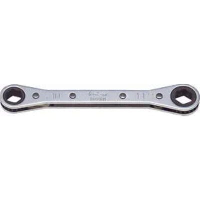 Ko-ken USA 102NA-7/16X1/2 Ratcheting Ring Wrench 7/16x1/2 6 Point Length 145 mm