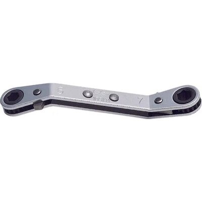 Ko-ken USA 103KA.BH-1/2X9/16 Ratcheting Ring Wrench 1/2x9/16 12 Point Length 145 mm Reversible