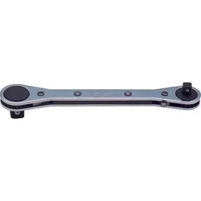 Ko-ken USA 137 1/4 Inch and 3/8 Inch Square Drive Dual Ratchet Handle - Length 141 mm