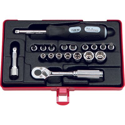 Ko-ken USA 2275 1/4 Sq. Dr. Socket set   6 point   19 pieces