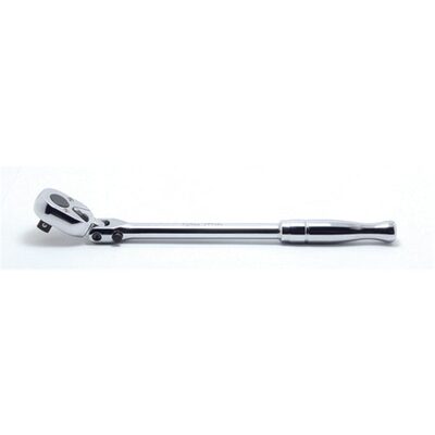 Ko-ken USA 3774PL 3/8 Sq. Dr. Ratchet Handle 24 teeth Locking Flexible Head Length 265mm Polished Handle