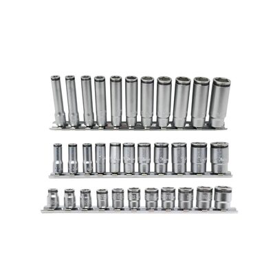 Ko-ken USA 1/4" Nut Grip Bundle with Short, Semi-Deep, and Deep 11 piece Socket Sets