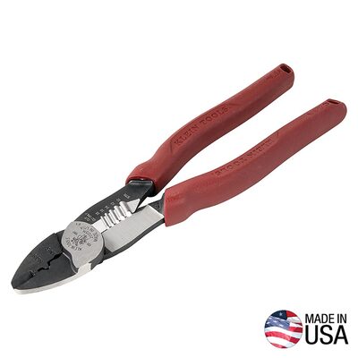 Klein Tools Forged Steel Wire Crimper, Cutter, Stripper