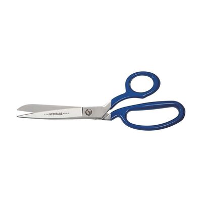 Klein Tools Bent Trimmer w/Large Ring, Blue Coating, 8-Inch