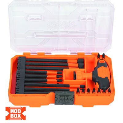 Klein Tools ProFlex Impact-Rated Interchangeable Ratcheting T-Handle Set, 23-Piece