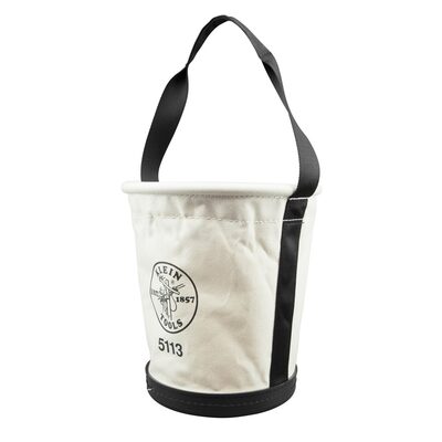 Klein Tools Canvas Bucket with Drawstring Close, 17-Inch
