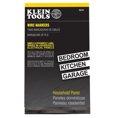 Klein Tools Wire Marker Book, 277/480V 3 Phase 1-48