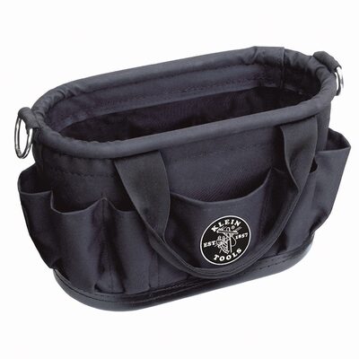 Klein Tools Tool Tote, Polyester, 7-Pocket with Drain Holes