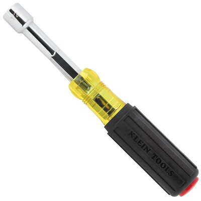 Klein Tools Metric Magnetic Color-Coded Nut Driver, Heavy-Duty Hollow-Shaft, 10mm