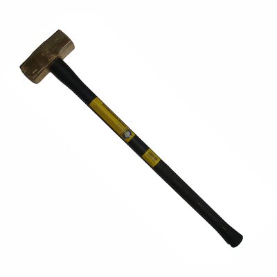 Klein Tools Brass Sledge Hammer, Rubber Handle, 7-Pound