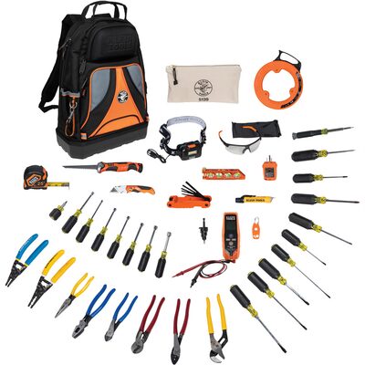Klein Tools Pro Tool Set with Tool Backpack, 41-Piece