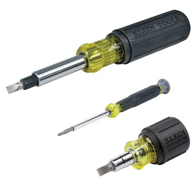 Klein Tools Screwdriver Set, Slotted, Phillips and Square, 5-Piece