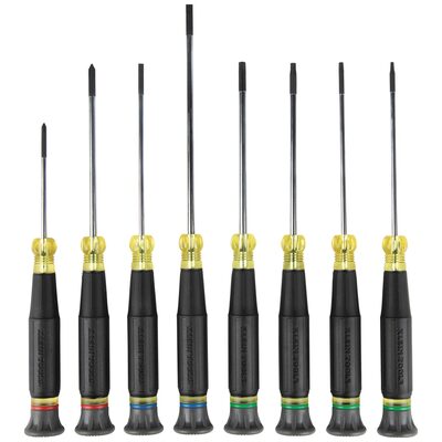 Klein Tools Precision Screwdriver Set, Slotted, and Phillips 4-Piece