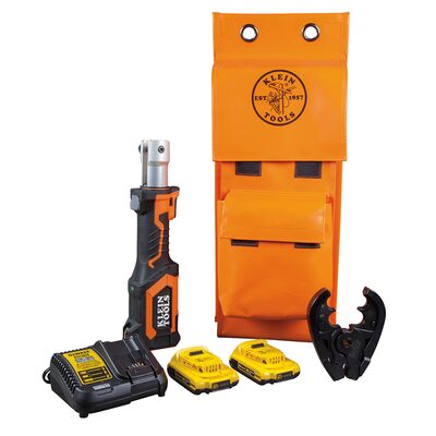 Klein Tools Battery-Operated Crimper, O+ Die Head, 2 Ah