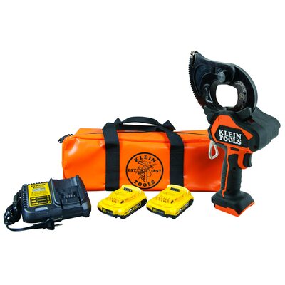 Klein Tools Battery-Operated EHS Closed-Jaw Cutter, 2 Ah