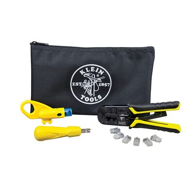 Klein Tools Twisted Pair Installation Kit with Zipper Pouch