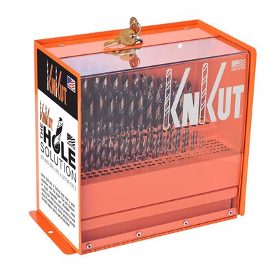 KnKut 71 Piece Fractional Jobber Bits Mobile Truck Display