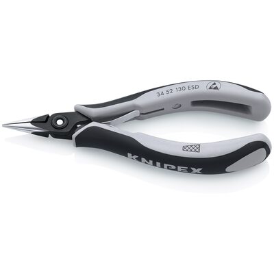 KNIPEX 5 1/4IN ELECTRONICS PLIERS HALF-ROUND Jaws