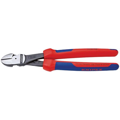 KNIPEX 7" ULTRA HIGH LVG DIAG CUTTER, ERGO GRIP