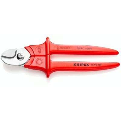 KNIPEX Cable Shears - Plastic Coated Extrusion Handles