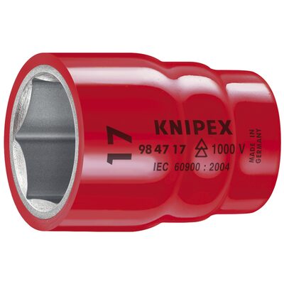 KNIPEX HEX SOCKET, 1/2IN-1,000V INSLTD 16 MM