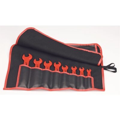 KNIPEX 8PC OPEN END WRENCH SET-SAE-1,000V INSLTD