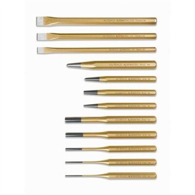 KNIPEX 12 Pc Punch and Chisel Set