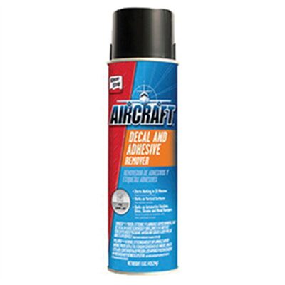 Klean Strip Aircraft EAD909 Decal and Adhesive Remover, 15 oz Aerosol Can, Water White, Liquid