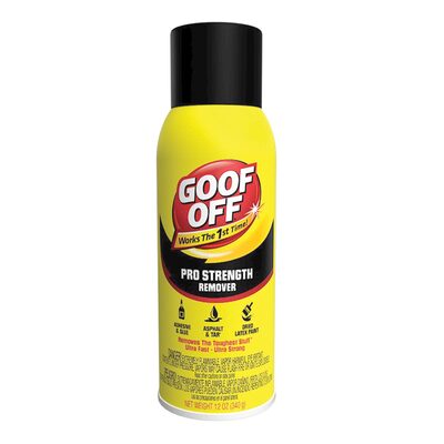 Klean Strip Goof Off FG658 Pro Strength Adhesive Remover, 12 oz Aerosol Can, Water White