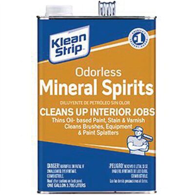 Klean Strip GKSP94006 Odorless Mineral Spirits, 1 gal Can, Light Yellow