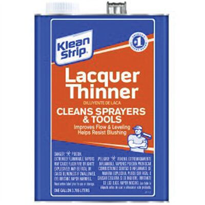 Klean Strip QML170 Lacquer Thinner, 1 qt Can, Water White