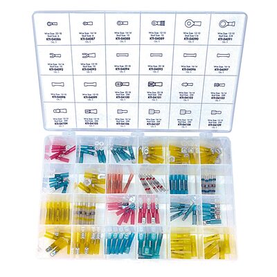K Tool International 120 PC LARGE SHRINK TUBE TERMINAL KIT