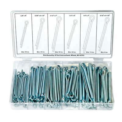 K Tool International 144 PC COTTER PIN ASSORTMENT
