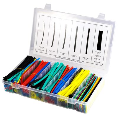 K Tool International Heat Shrink Tube Assortment for Electrical 235 Piece