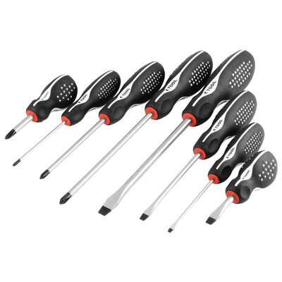 K Tool International 8-Piece Chrome Vanadium Steel Screwdriver Set