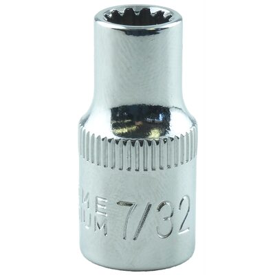 K Tool International SPLINE SOC 1/4" DR 7/32"