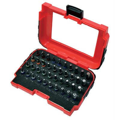 K Tool International Bit Set 1/4 in. Dr Color Coded 40 pc