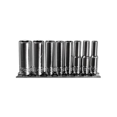 K Tool International 8-PIECE 1/4 " DR 6-PT SAE DEEP