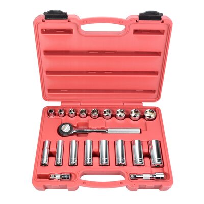 K Tool International Socket Set 20 Piece SAE 3/8 in. Dr 6 pt