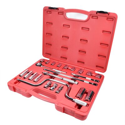 K Tool International Socket Set Pro 23 Piece 3/8 in. Dr Chrome