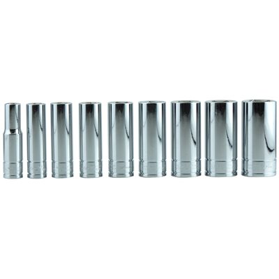 K Tool International SOC SET 3/8" DR 9 PC SAE DEEP