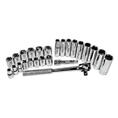 K Tool International Socket Set 3/8 in. Dr 26 Piece Metric