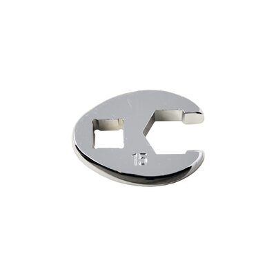 K Tool International Wrench 15mm Flare Nut Crowfoot 6 Point 3/8 Drive