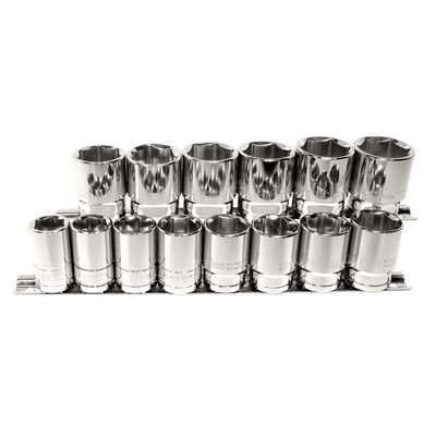 K Tool International Socket Set 14 Piece 1/2 Inch Drive Metric