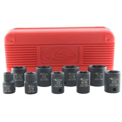 K Tool International SOC SET IMP 3/8" DR STANDARD 9 PC.