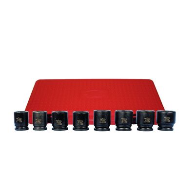 K Tool International Socket Set Impact SAE 3/4 Inch Drive 8 Piece