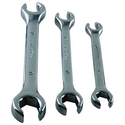 K Tool International Wrench Set Flare Nut 3 Piece Metric
