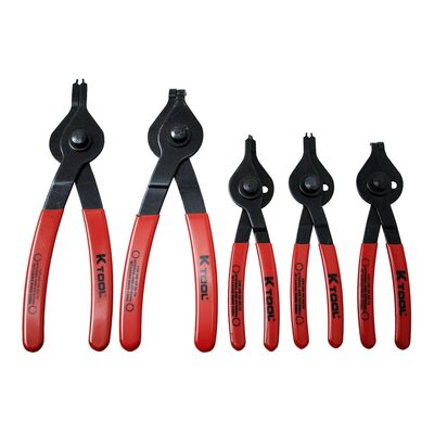 K Tool International Pliers Set Snap Ring Reversible 5 Piece