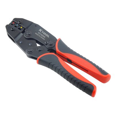K Tool International Terminal Crimper 8.7 in. Ratcheting with Carbon Steel Head