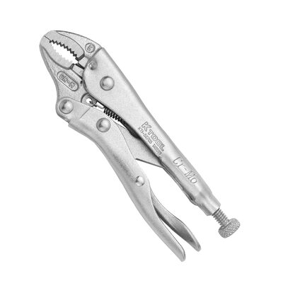 K Tool International Pliers Locking Curved-Jaw 5 in.